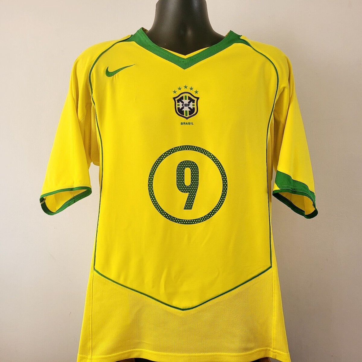 RONALDO 9 Brazil Shirt - XL - 2004/2006 - Home Nike – Headers & Volleys