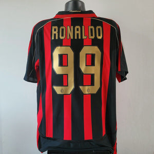 RONALDO 99 AC Milan Shirt - XL - 2006/2007 - Home Jersey Adidas