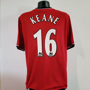 KEANE 16 Manchester United Shirt - Large - 2000/2002 -  Man U Jersey Umbro