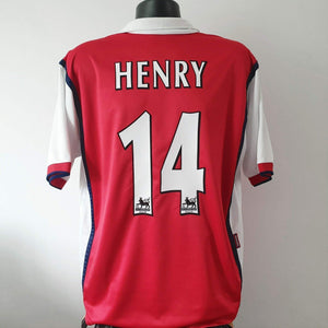 HENRY 14 Arsenal Shirt - Large - 1999/2000 - Home Nike Dreamcast