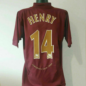HENRY 14 Arsenal Shirt - Medium - 2005/2006 Nike Highbury Salute
