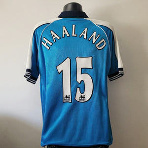 HAALAND 15 Manchester City Shirt - Large 42/44 - 1999/2001 - Jersey Man City