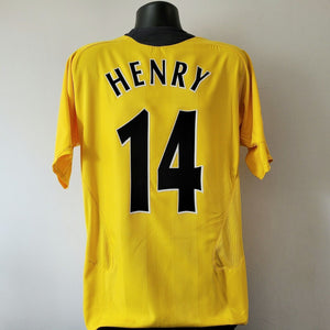 HENRY 14 Arsenal Shirt - Medium - 2005/2006 - Champions League Nike O2 Home