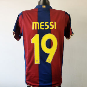 MESSI 19 Barcelona Shirt - Small - 2007/2008 - Nike Barca Jersey
