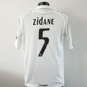 ZIDANE 5 Real Madrid Shirt - Large - 2005/2006 - Adidas Home Galacticos