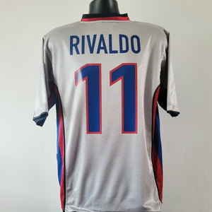 RIVALDO 10 Barcelona Shirt - Medium - 1998/2001 - Nike Jersey Away Barca