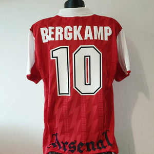 BERGKAMP 10 Arsenal Shirt - XL - 1995/1996 - Nike Home JVC