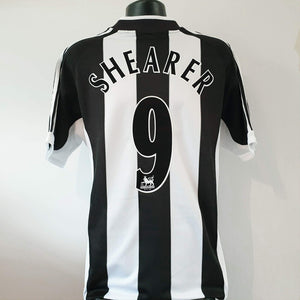 SHEARER 9 Newcastle United Shirt - Large - 2001/2003 - Adidas Home Jersey