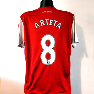 ARTETA 8 Arsenal Shirt - Medium - 2011/2012 - Nike Home Jersey