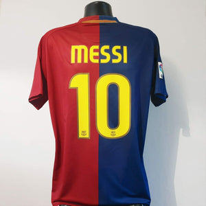 MESSI 10 Barcelona Shirt - Large - 2008/2009 - Nike Jersey Home