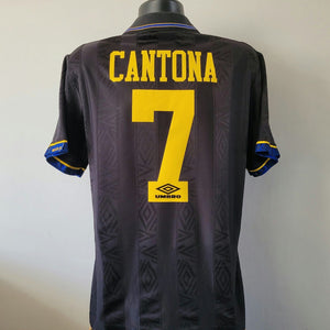 CANTONA 7 Manchester United Shirt - Medium - 1993/1995 -  Man U Jersey Umbro