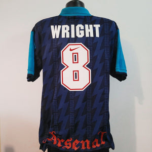 WRIGHT 8 Arsenal Shirt - XL - 1994/1995 - JVC Nike Away Jersey