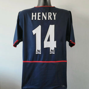 HENRY 14 Arsenal Shirt - XL - 2002/2003 - O2 Away