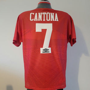 CANTONA 7 Manchester United Shirt - Medium - 1994/1996 -  Man U Jersey Umbro