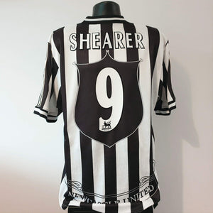 SHEARER 9 Newcastle United Shirt - Medium - 1997/1999 - Adidas Home Jersey