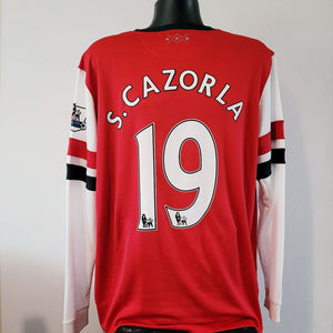 S. CAZORLA 19 Arsenal Shirt - XL - 2012/2013 - Nike Home Long Sleeve