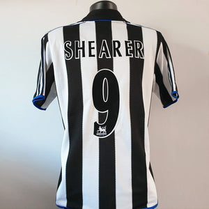 SHEARER 9 Newcastle United Shirt - Large - 1999/2000 - Jersey Adidas