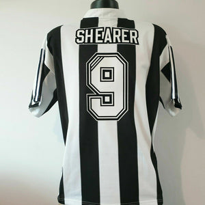SHEARER 9 Newcastle United Shirt - Large - 1996/1997 - Adidas Home Jersey