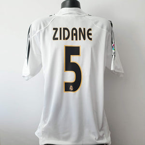 ZIDANE 5 Real Madrid Shirt - Medium - 2004/2005 - Adidas Home Jersey