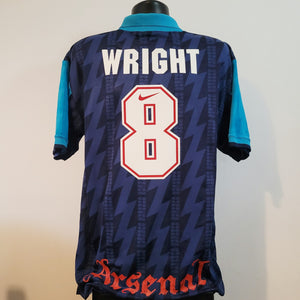 WRIGHT 8 Arsenal Shirt - XL - 1994/1995 - Nike Home Jersey JVC