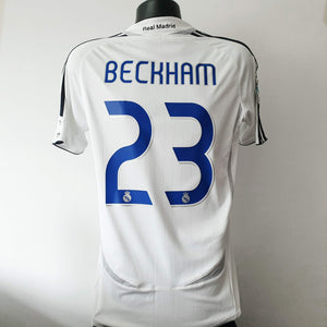 BECKHAM 23 Real Madrid Shirt - Medium - 2006/2007 - Adidas Home Jersey