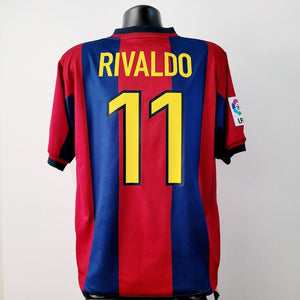 RIVALDO 11 Barcelona Shirt - Medium - 1998/1999 - Nike Jersey Home Barca