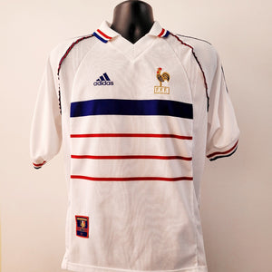 France Shirt - Medium - 1998/2000 Adidas World Cup 98 Home France 98