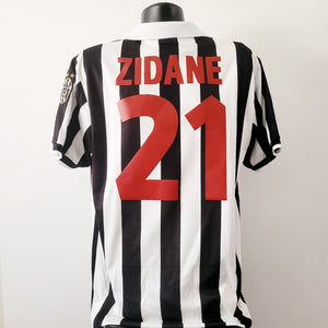 ZIDANE 21 Juventus Shirt - 1998/2000 - Large - Home Kappa Jersey