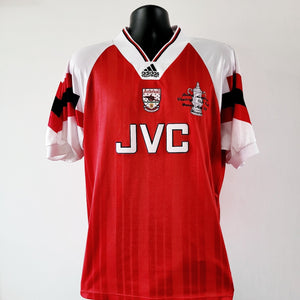 Arsenal Shirt - XL (42/44) - 1993/1994 - FA Cup Winners Adidas JVC Home Shirt