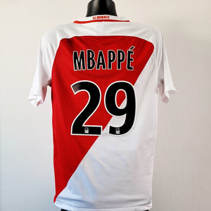 MBAPPE 29 AS Monaco Shirt - Medium - 2016/2017 - Nike Jersey Home