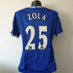 ZOLA 25 Chelsea Shirt - Large - 1999/2001 - Autoglass Umbro Home