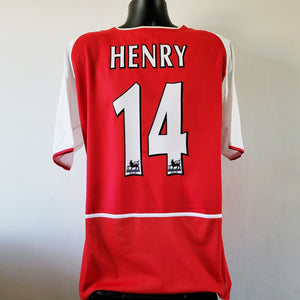 HENRY 14 Arsenal Shirt - Medium - 2002/2004 - Home O2 Nike Invincibles