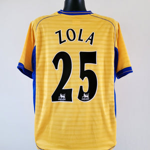 ZOLA 25 Chelsea Shirt - Large - 2000/2002 - Autoglass Umbro Away