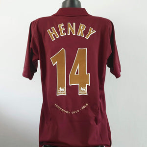 BNWT HENRY 14 Arsenal Shirt - Large - 2005/2006 Nike Highbury Final Season
