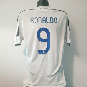 RONALDO 9 Real Madrid Shirt - Medium - 2006/2007 - Adidas Home Jersey