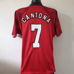 CANTONA 7 Manchester United Shirt - Medium - 1996/1997 -  Man U Home Jersey