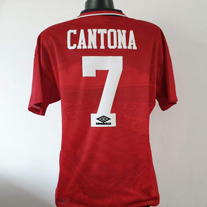 CANTONA 7 Manchester United Shirt - Medium - 1994/1996 -  Man U Home Jersey