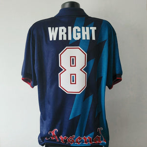 WRIGHT 8 Arsenal Shirt - XL - 1995/1996 - JVC Nike Away Jersey