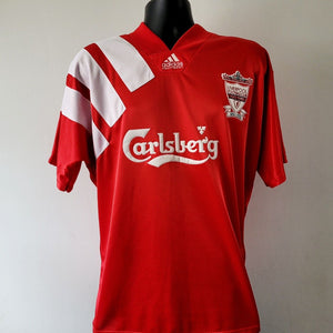 Liverpool Shirt - Large (42/44) - 1992/1993 - Adidas 100 Years Jersey Centenary
