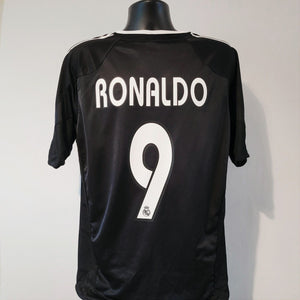 RONALDO 9 Real Madrid Shirt - Large - 2004/2005 - Adidas Away Jersey