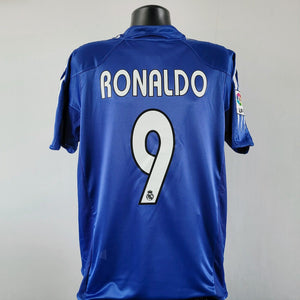 RONALDO 9 Real Madrid Shirt - Medium - 2004/2005 - Adidas 3rd Jersey
