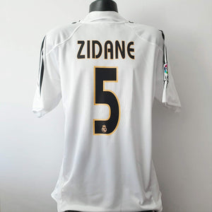 ZIDANE 5 Real Madrid Shirt - Large - 2004/2005 - Adidas Home
