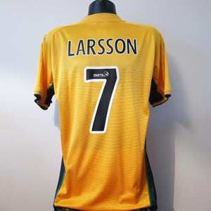 LARSSON 7 Celtic Shirt - 2002/2003 - Medium - Umbro Away Jersey