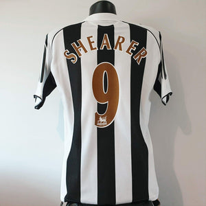 SHEARER 9 Newcastle United Shirt - Large - 2005/2006 - Adidas Home